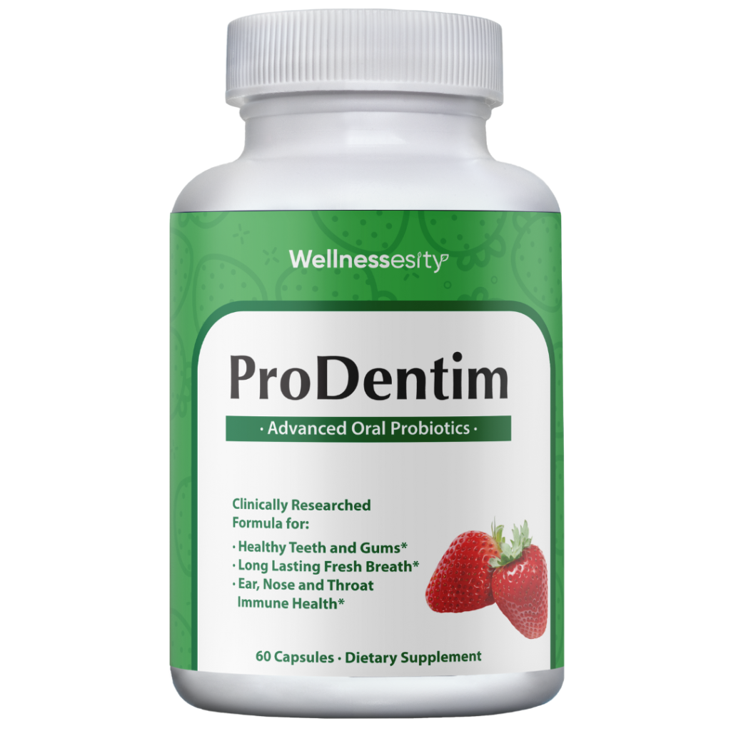 ProDentim Official Website oral probiotic supplement bottle